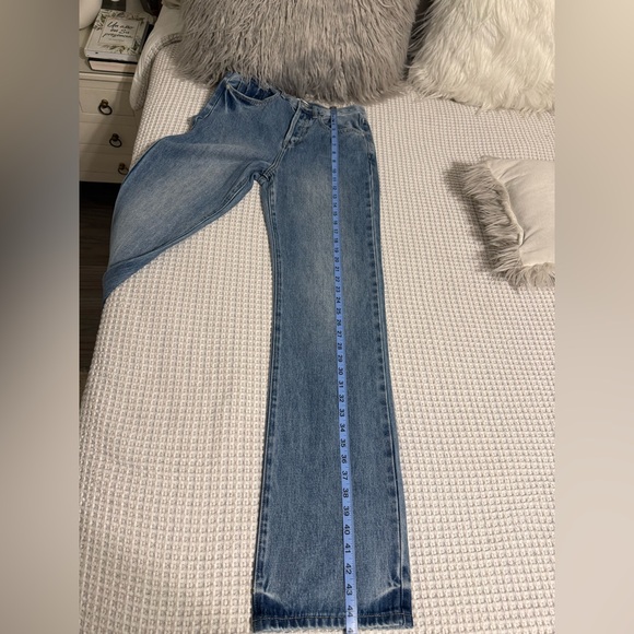 NWT Meshki High Rise Blue Women's Jeans - Picture 7 of 12